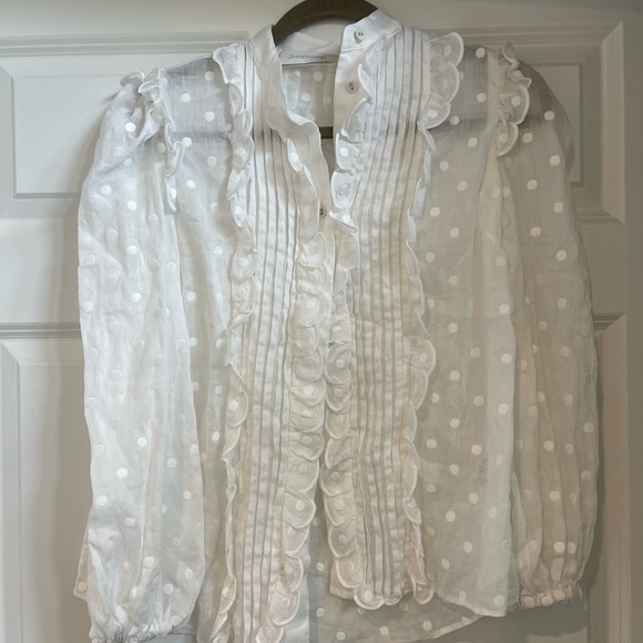 Zimmermann Mae Dot Blouse size 0 - Picture 3 of 5